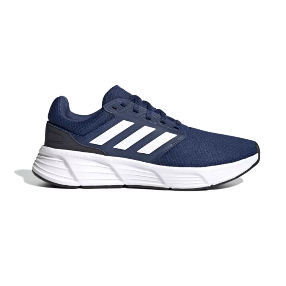 Adidas Men's Tech Indigo Cloud White Legend Ink Galaxy 6 Running Shoes Size 9 - Picture 2 of 14